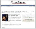 BrooWaha - Peach: I Should Get One Song Out Of A Break-up BrooWaha - Peach: I Should Get One Song Out Of A Break-up