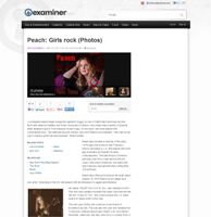 Examiner.com - PEACH: Girls Rock